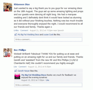wedding dj reviews Ipswich
